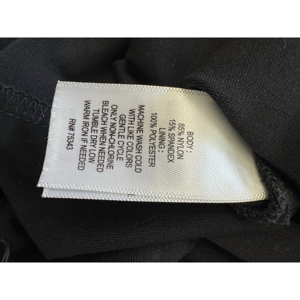 Cynthia Rowley Size 4 Little Black Dress Side Zip Sleeveless Pockets Scoop Neck - Picture 5 of 5